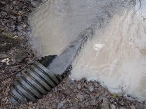Road runoff outfall